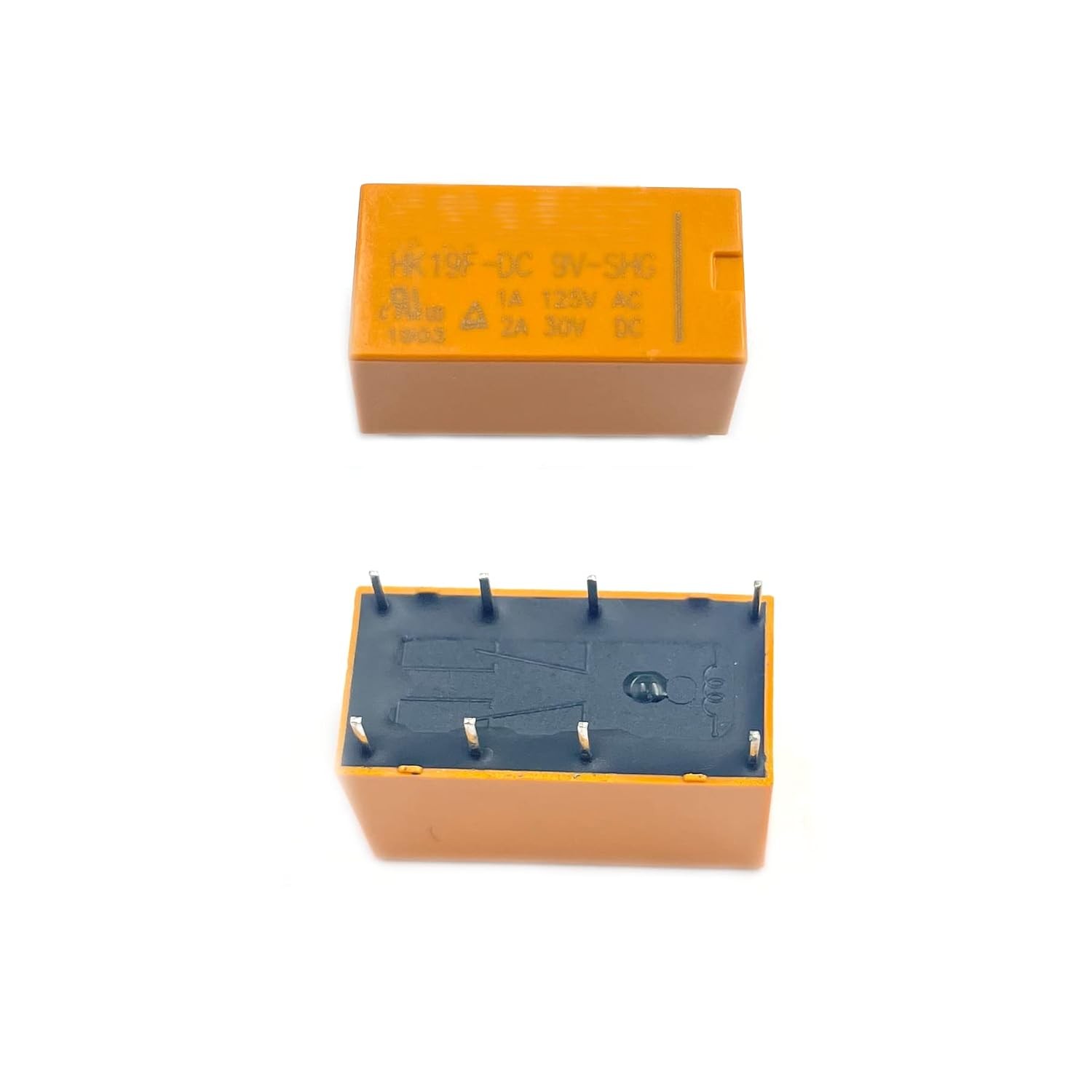 10Pcs PCB Mount DPDT DC 8-Pin Micro Power Relay Coil Size: 3V