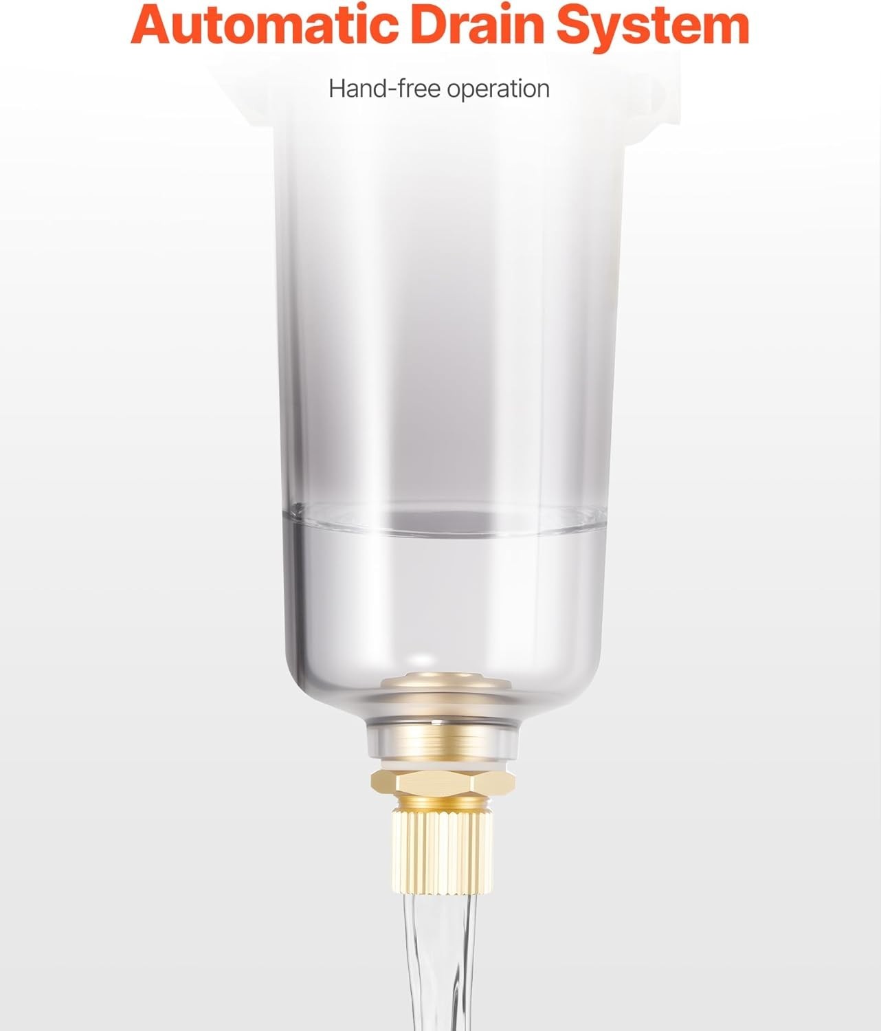 VEVOR Air Compressor Filter Regulator Combo, 1/2″ NPT 3-Stage 25μm & 5μm & 0.3μm