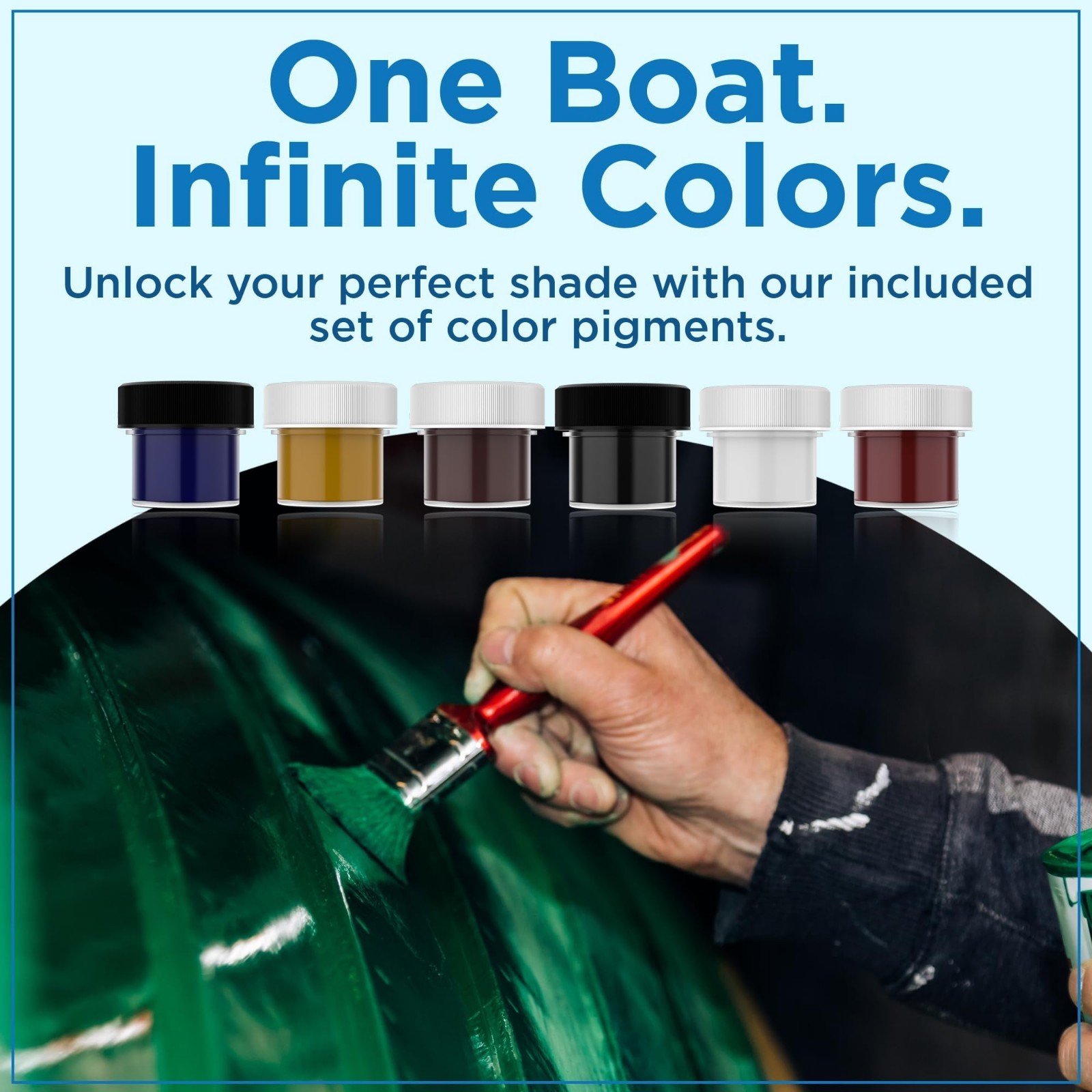 White Gel Coat with Wax & MEKP Catalyst, 6 Color Tints, Fiberglass Repair Kit (1