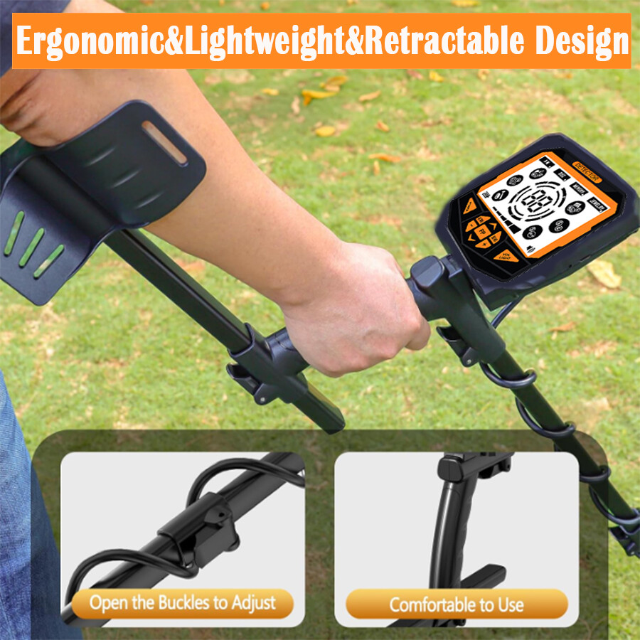 Pinpoint,High Sensitivity DISC Mode,10″Coil,LCD Backlight Display Metal Detector
