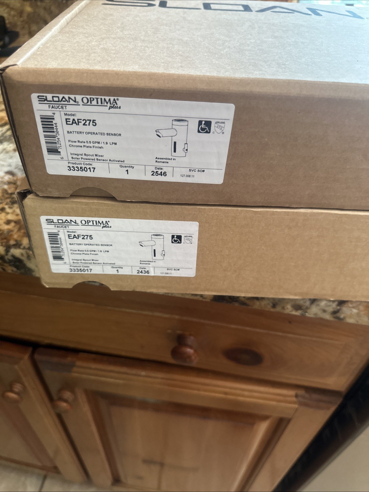Sloan Optima Plus EAF 275 Commercial Single Hole Touchless Faucet