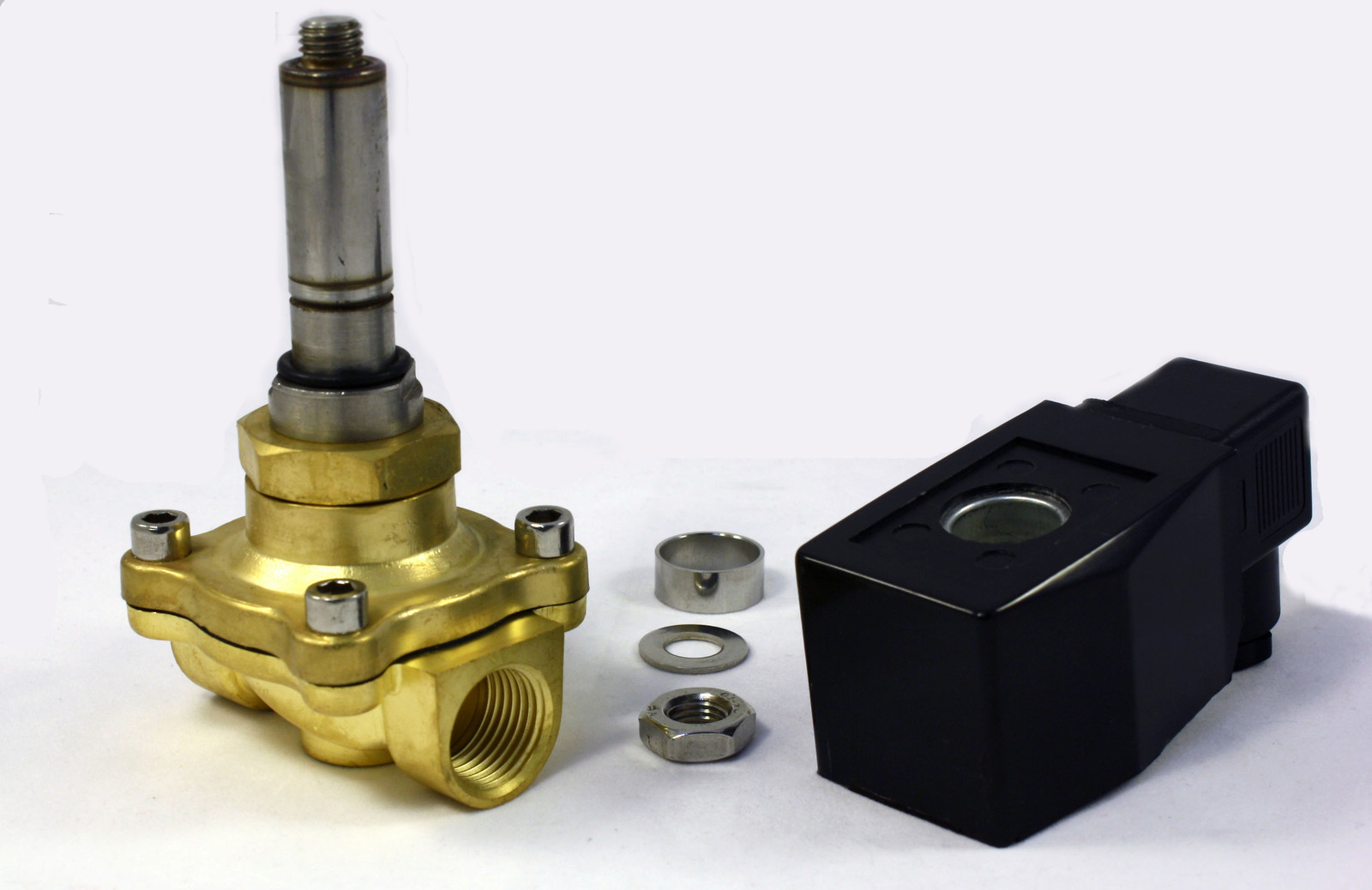 1/2 inch NORMALLY OPEN 24V AC VAC Brass Solenoid Valve NPT ONE-YEAR WARRANTY