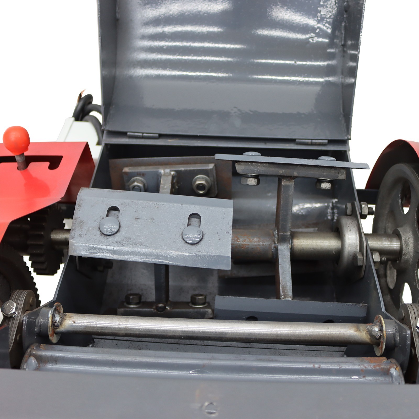 Auto Feed Hay Crusher 220V Straw Corn Cutter Pulverizer 6 Blade with Conveyor
