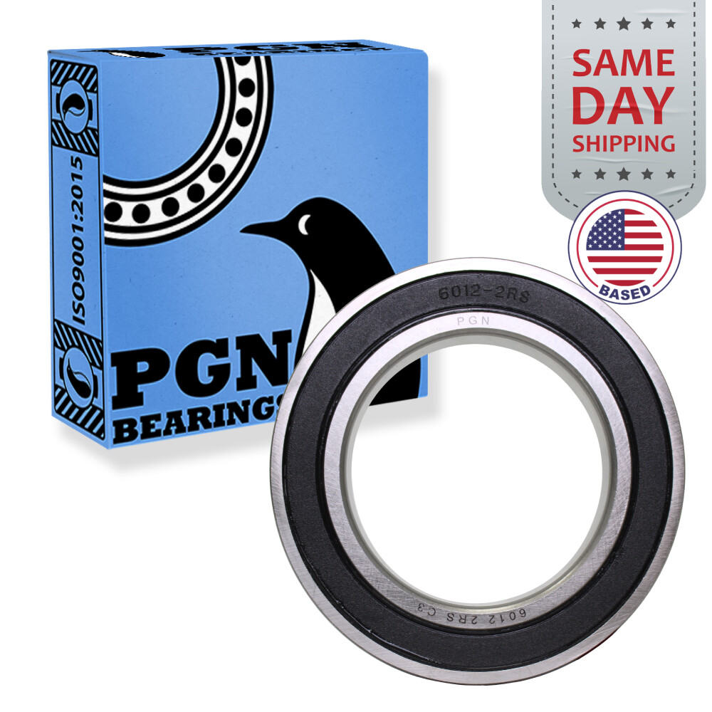 6012-2RS Premium Rubber Seal Ball Bearing C3 EMQ, 60x95x18, 6012 2RS 6012rs