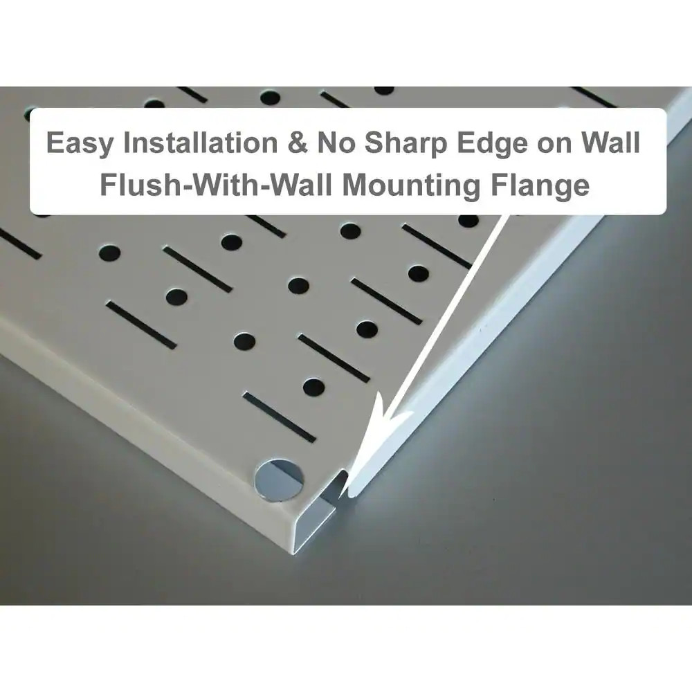 2 Pack Metal Wall Pegboard Peg Board Panel Organizer Shelf Display Tools Garage