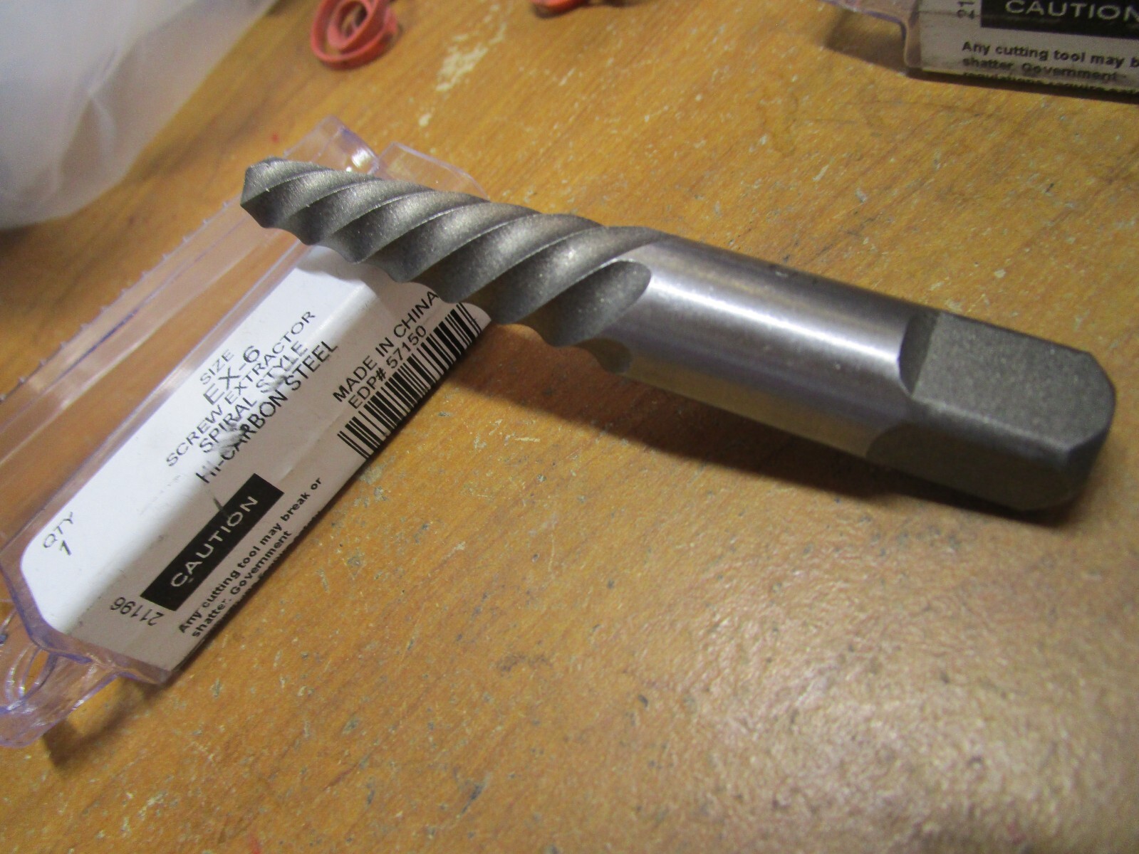 #6 Spiral Flute Screw Extractor For Fasteners 5/8″ – 7/8”