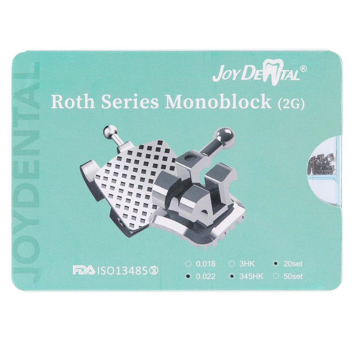 20Sets Dental Orthodontic MIM Monoblock Brackets Mini Roth 0.022″ Hooks AZDENT
