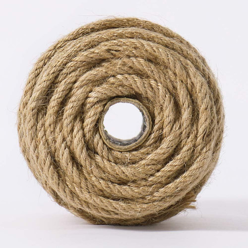 Tenn Well 5mm Jute Rope, 100 Feet 4Ply Twisted Thick 100 Feet, Brown