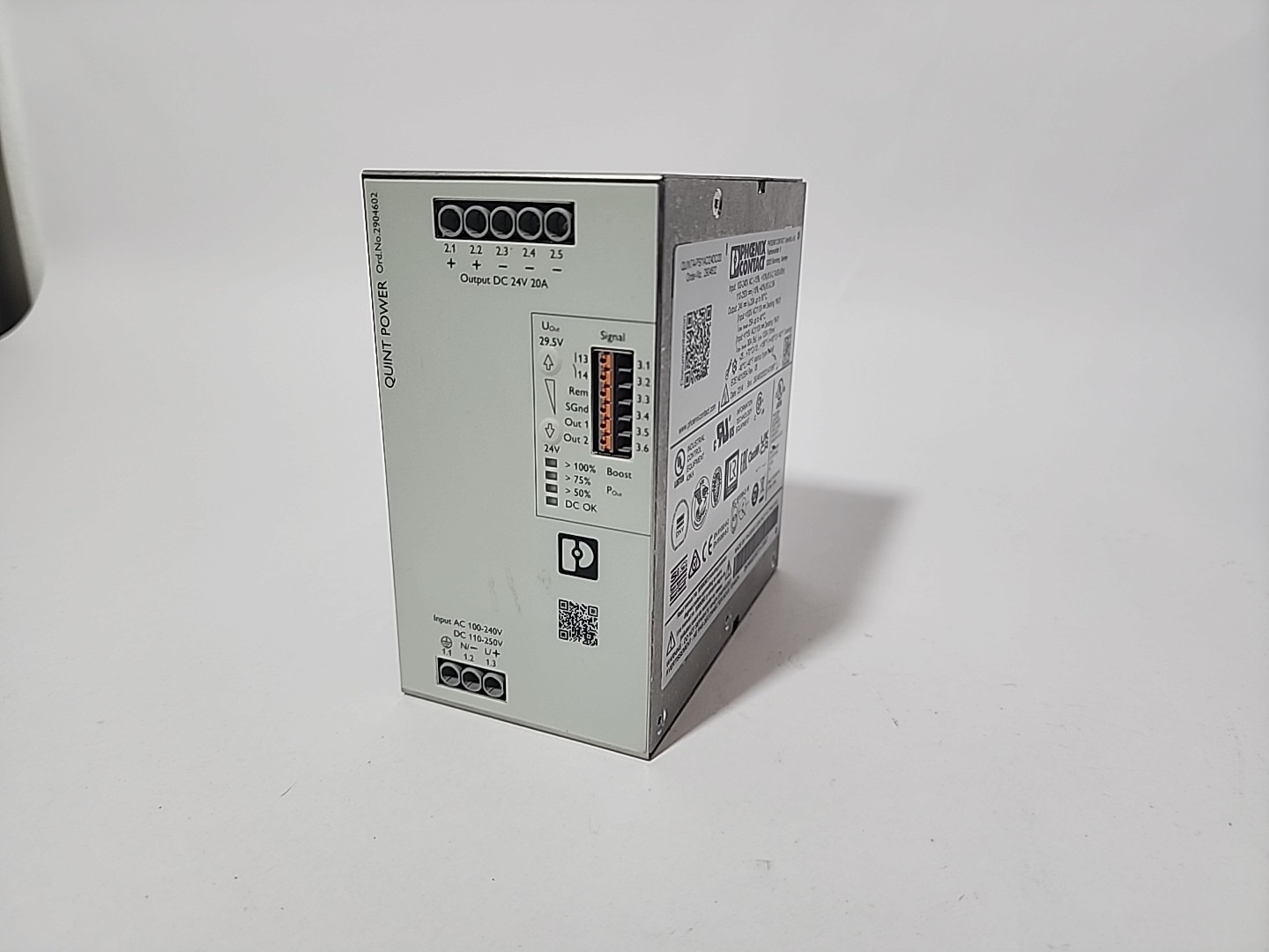Phoenix Contact QUINT4-PS/1AC/24DC/20 Power Supply, 2904602