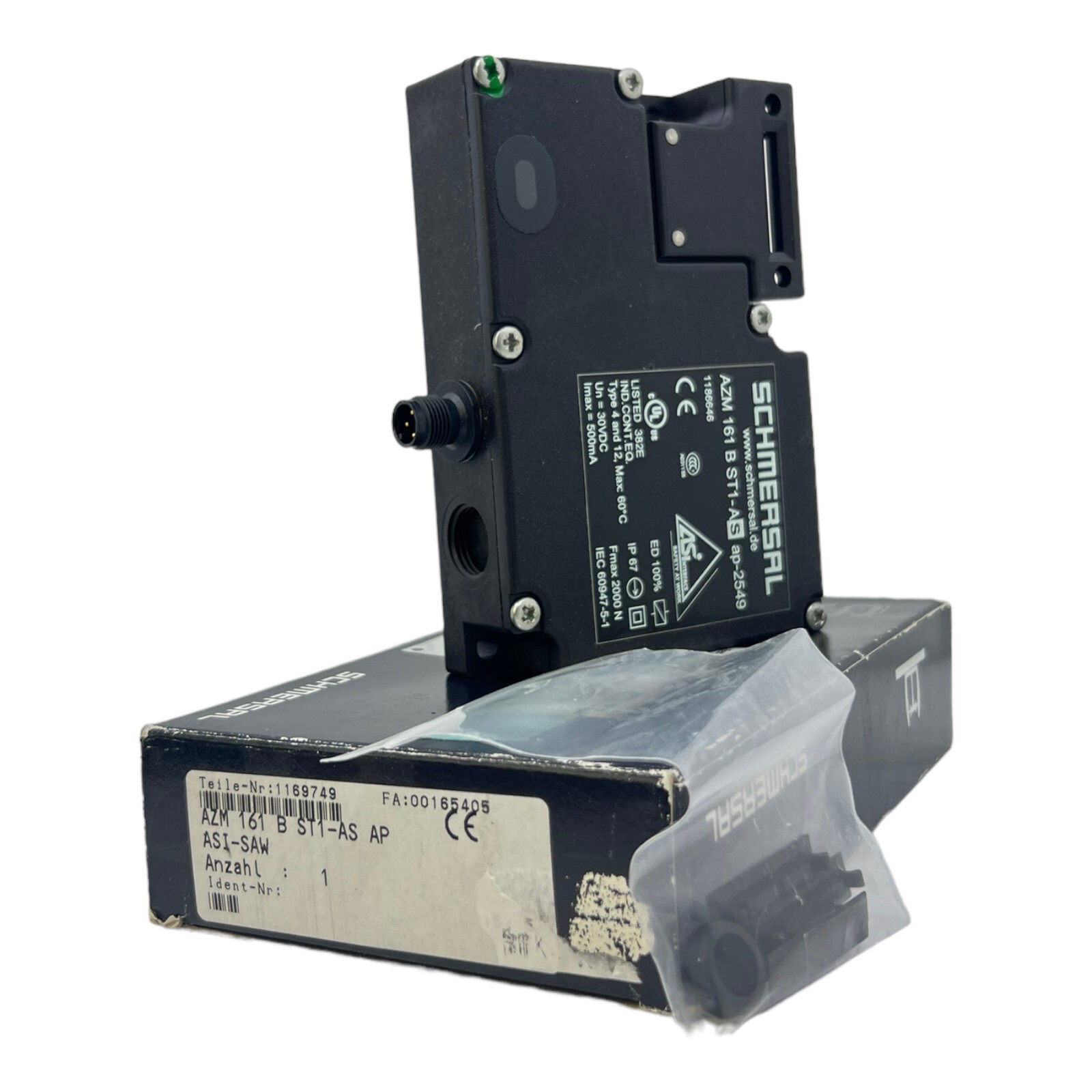 Schmersal AZM161BST1-ASAP Safety Switch IP67 18…31.6V DC 24V DC 500mA