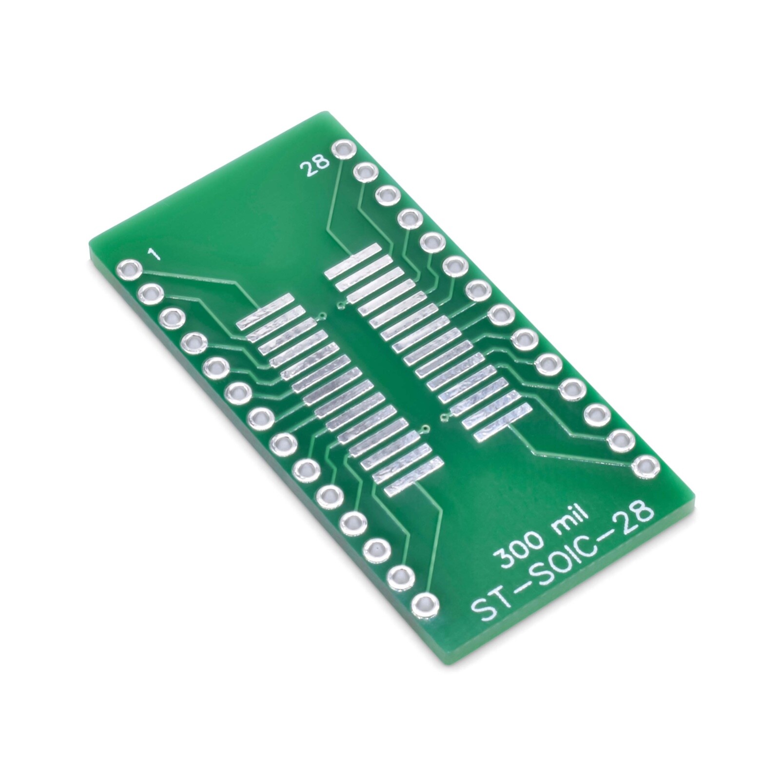 SOIC-28 / SOP28 SMD to DIP Adapter, PCB Breadboard Adapter ST-SOIC-28, 3 Pieces