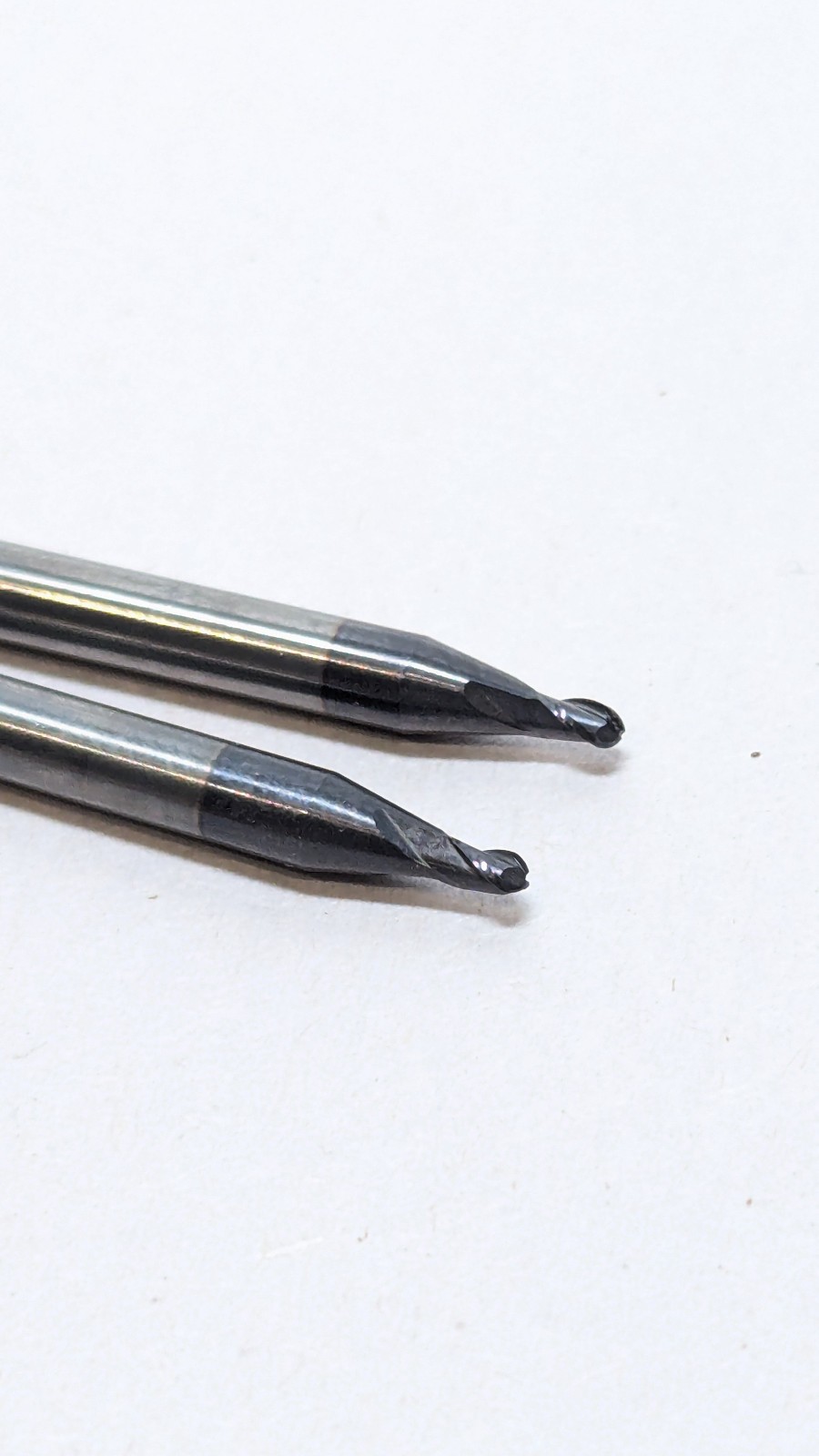 2) Solid Carbide Ball End Mill .060 Dia .090 LOC 3FL C3 Harvey Tool 823460-C3