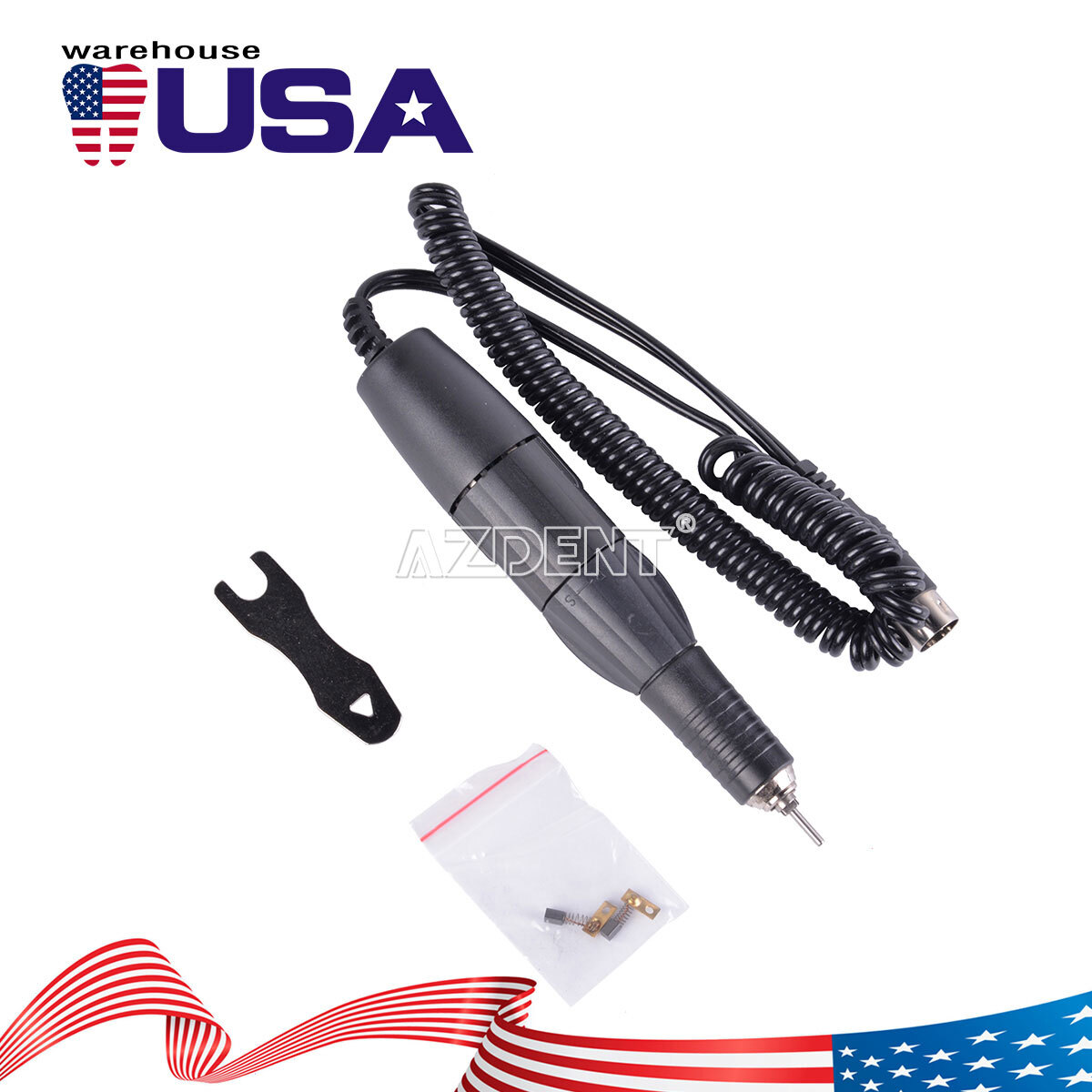 Dental Lab Micromotor Electric 35K RPM Polishing Handpiece 102L/90A-H For N3