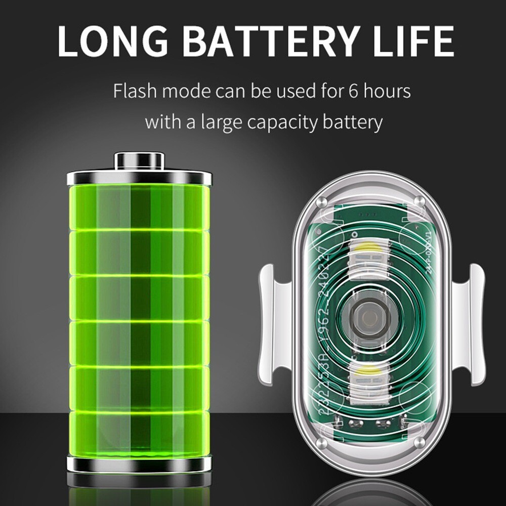 4X Wireless LED Strobe Light 8 Colors Rechargeable Anti-Collision Warning Lights