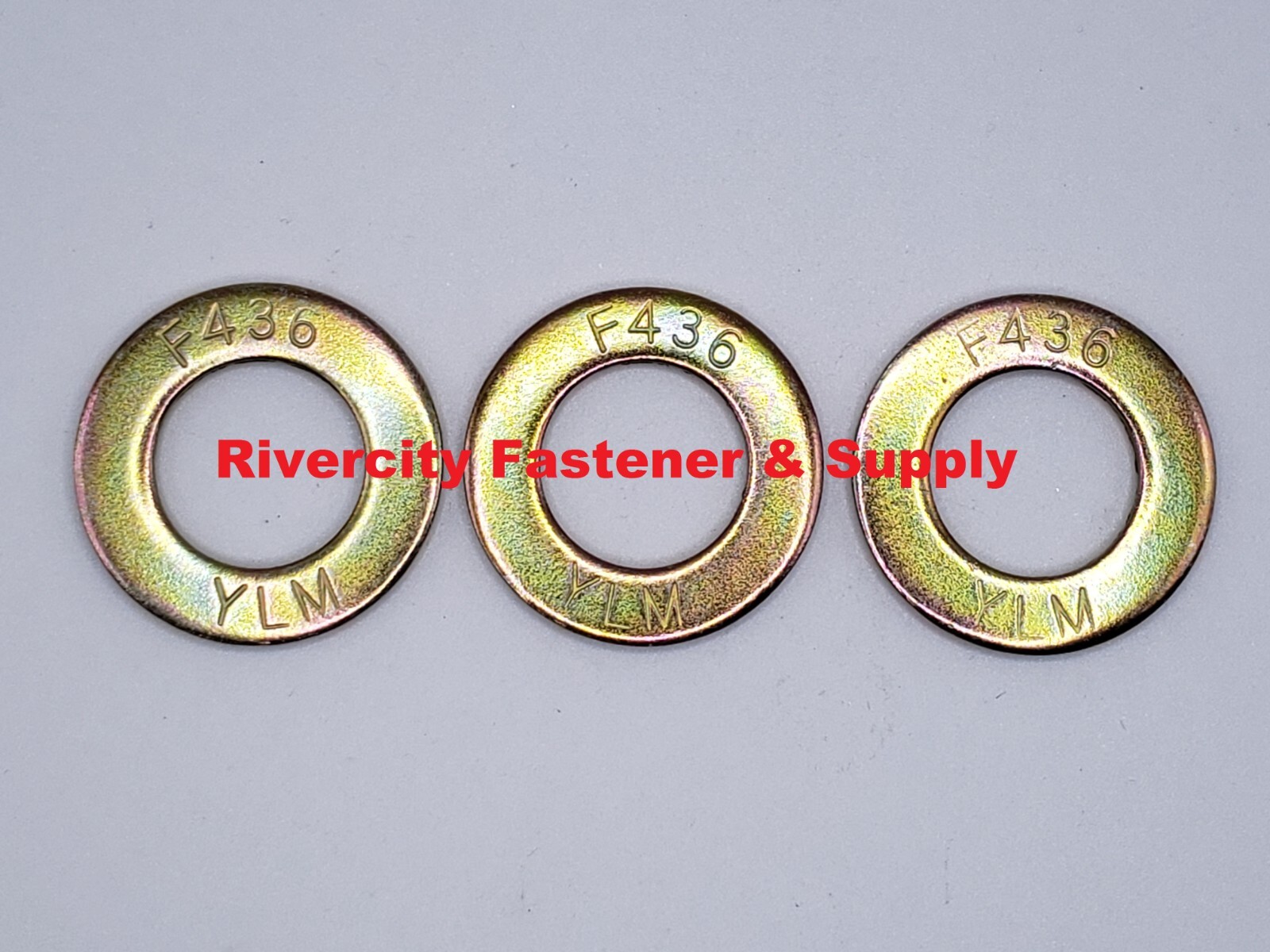 1-1/8 SAE F436 Grade 8 Flat Washers 1-1/4 ID x 2-3/16 OD Steel Washer 1-1/8″