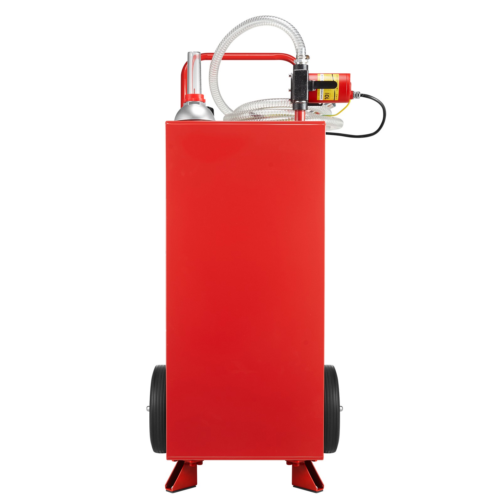 Uimoso 30-Gallon Fuel Caddy with Manual Pump for Gasoline and Diesel, Red