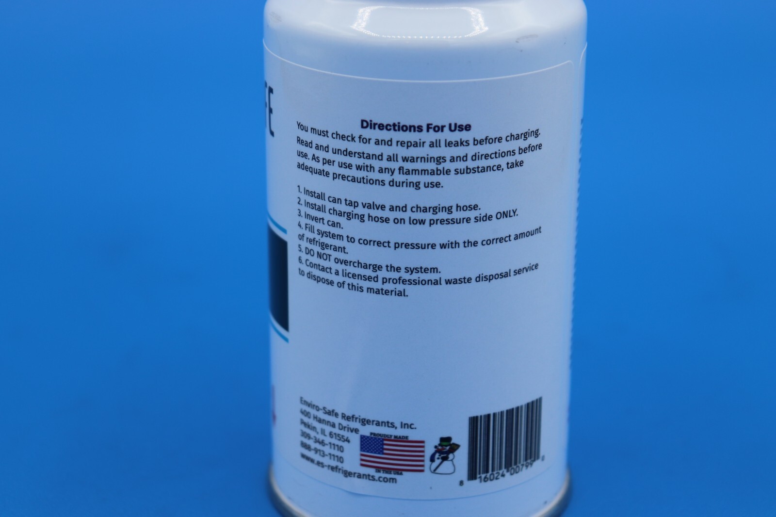 r600a, R-600a Refrigerant, Enviro-Safe R-600a 6 oz can with gauge kit #8055