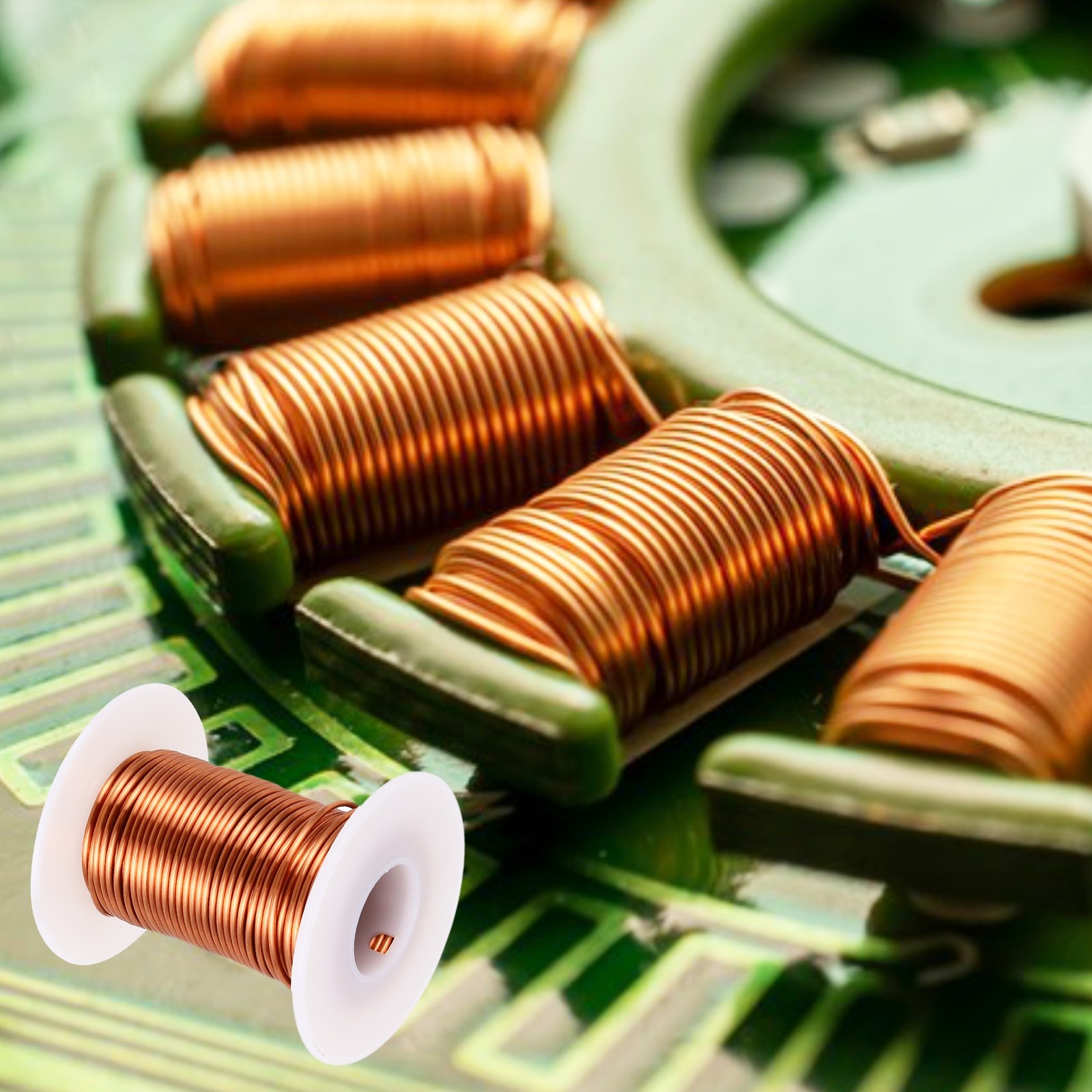 16 AWG Magnet Wire, 4 OZ/113.2g Enameled Copper Wire, 155C(311F)