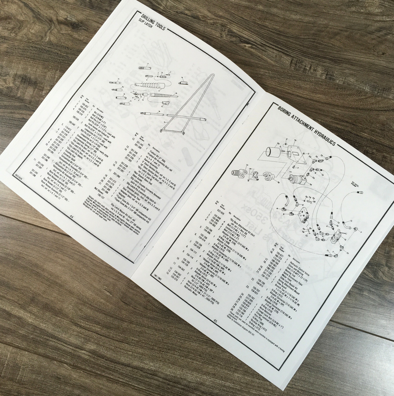 Ditch Witch 350Sx Tractor Trencher Plow Parts Manual Catalog Assembly Book