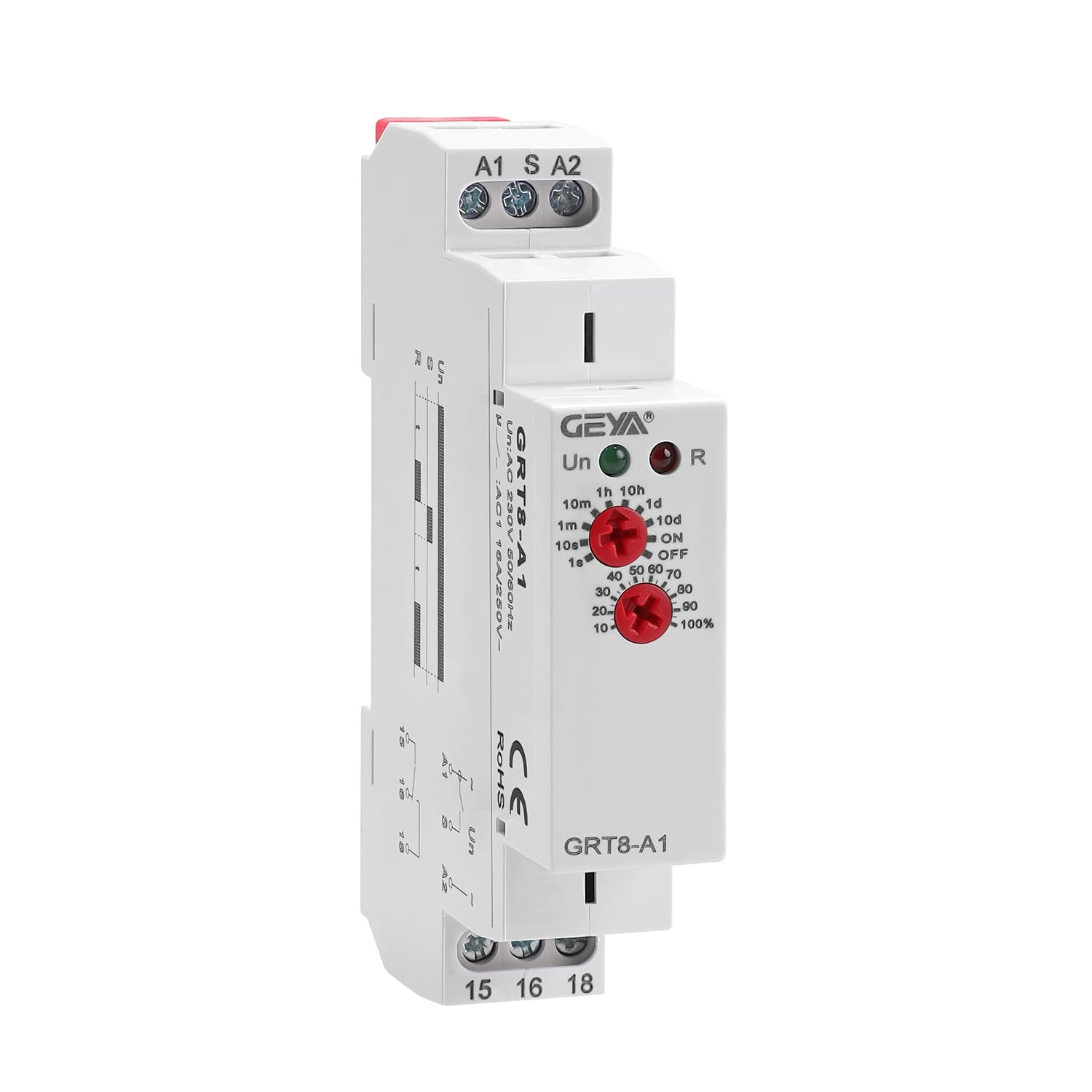 Delay On Time Relay 16A 1SPDT Electronic Adjustable Single Function Timer Delay