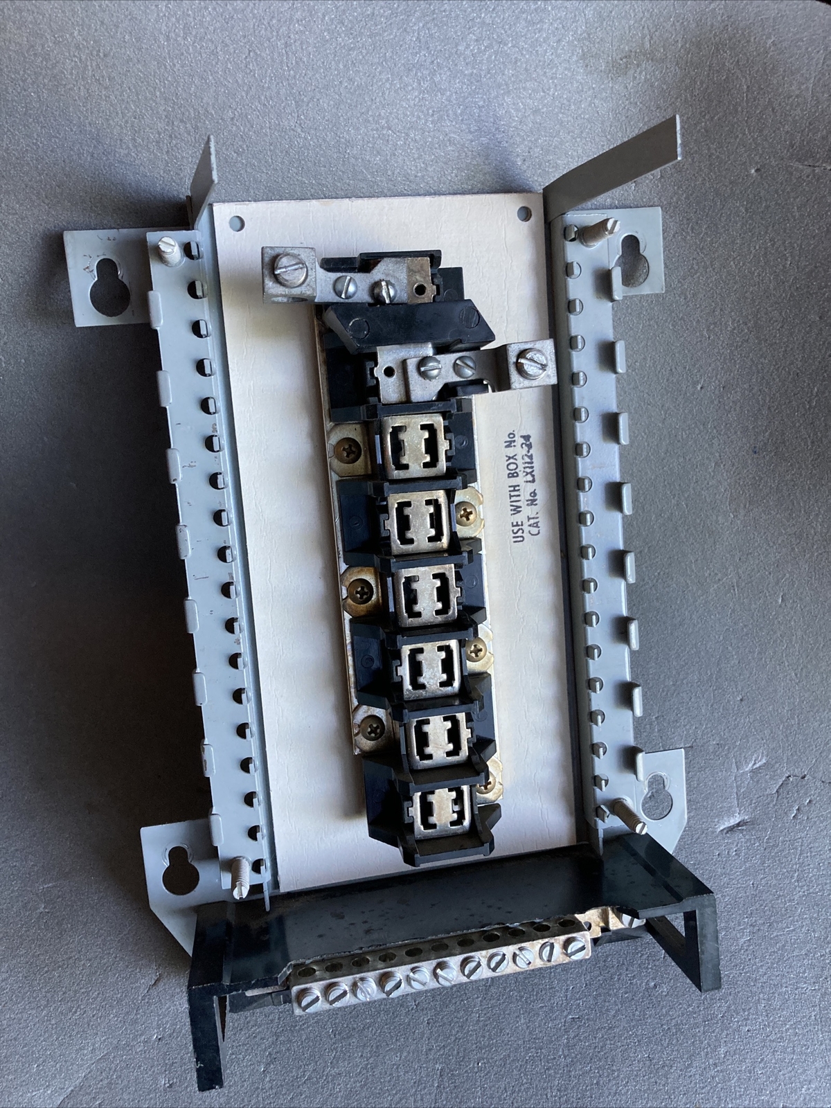 Federal Pacific FPE Bus Buss Interior & Neutral Bar For Box # LX112-24 Stab Lok