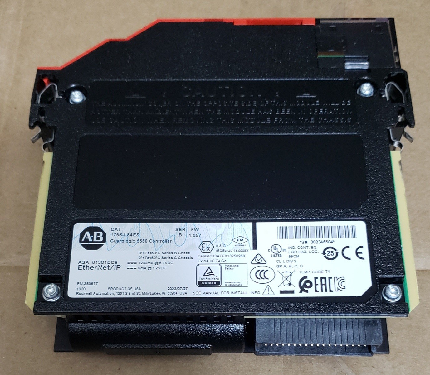 Allen Bradley 1756-L84ES /B GuardLogix 5580 Safety Processor