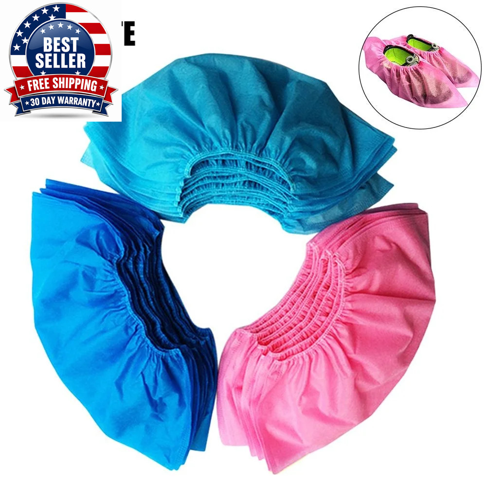 50/100Pcs Disposable Shoe Cover Dustproof Non-Slip Dhoe Cover Children Students