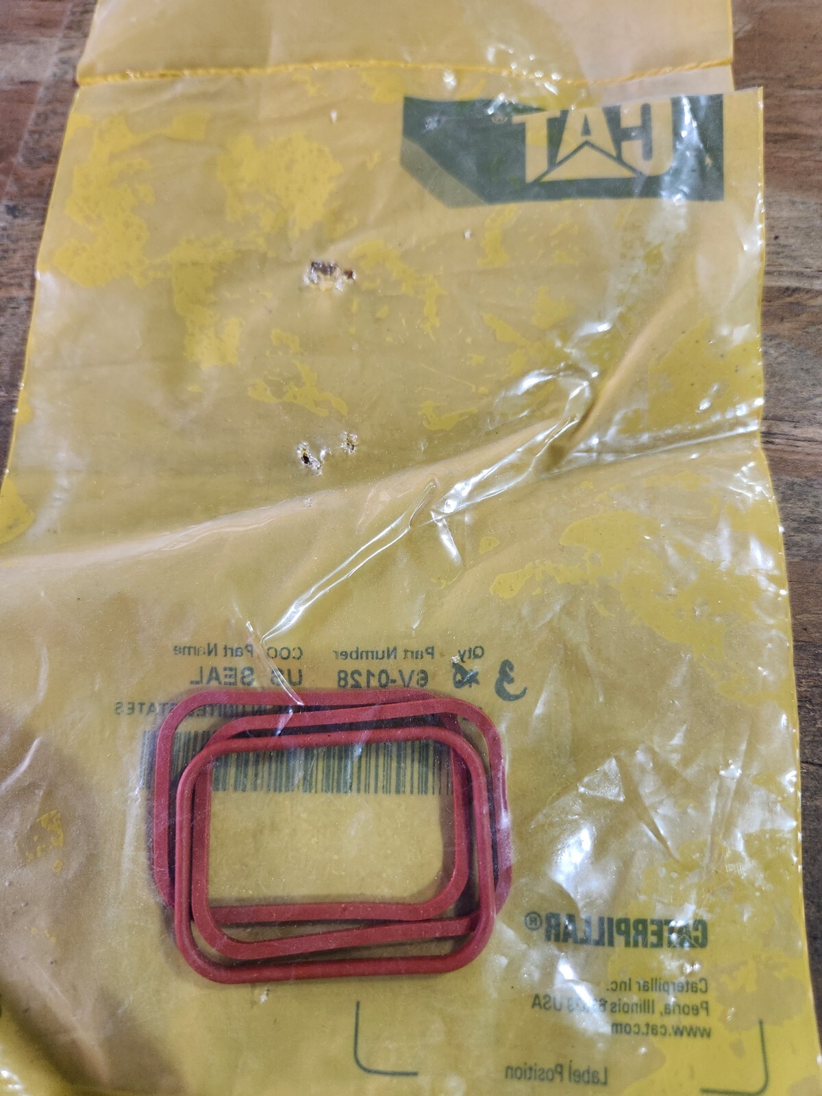 OEM Qty 3***Cat 6V-0128 Connector Seal for 12 pin DT Connectors (6V0128)
