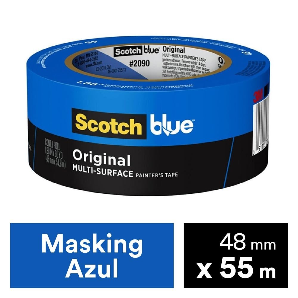 Original Multi-Surface Painters Tape, 2 Inch Wide (1.88 in. x 60 Yds), 1 Roll…