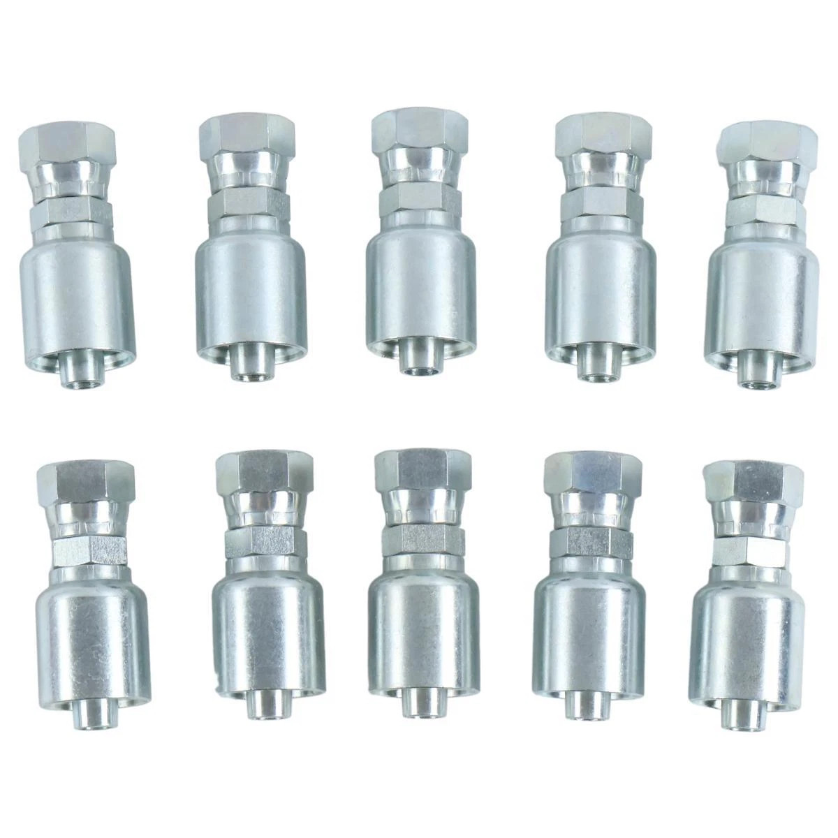 10X Hydraulic Hose Fitting 1/2″ Flat Face 1JS43 8-8 for Parker 43 Series Replace
