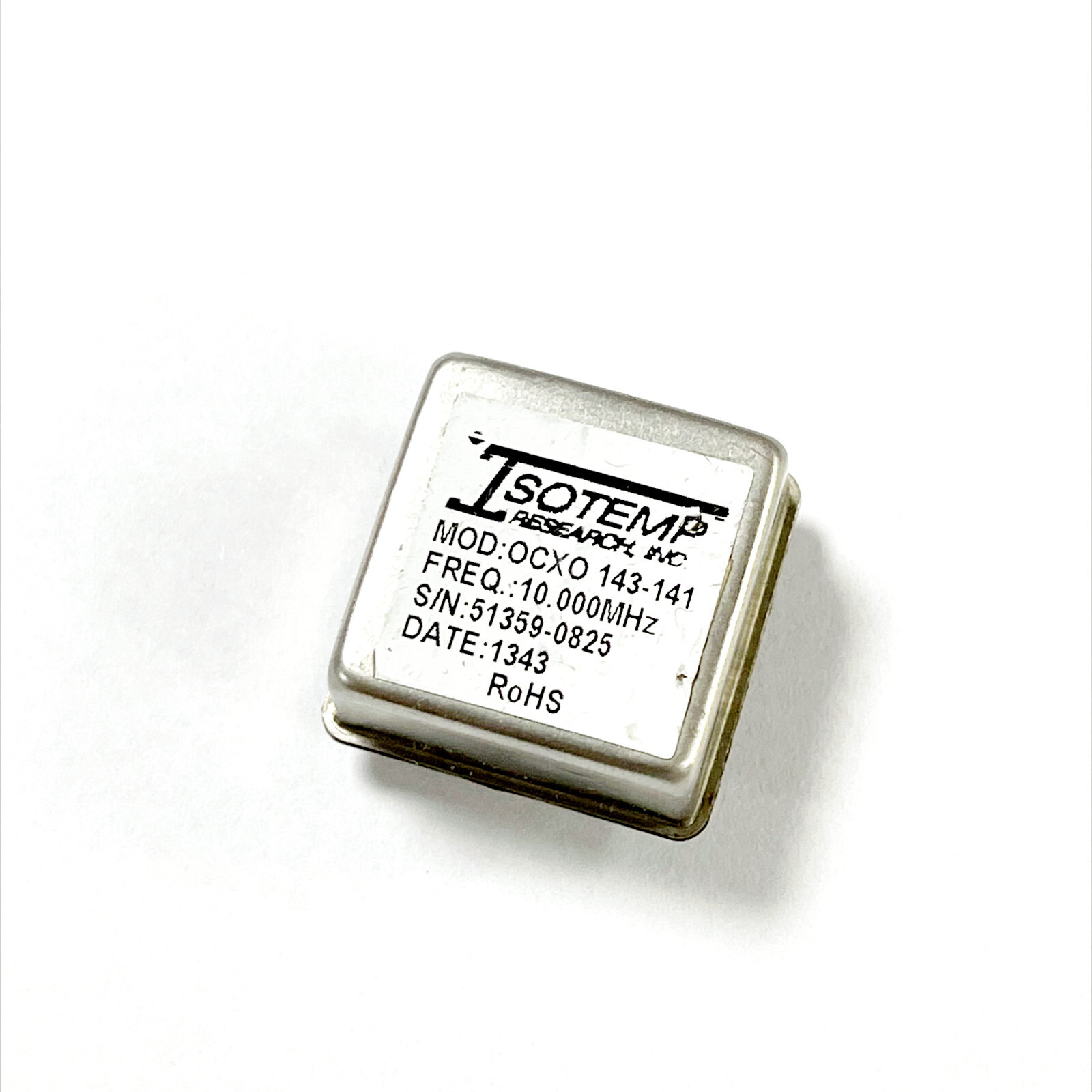 ISOTEMP OCXO 143-141 10.000 MHz OCXO Crystal Oscillator 5VDC Square Wave