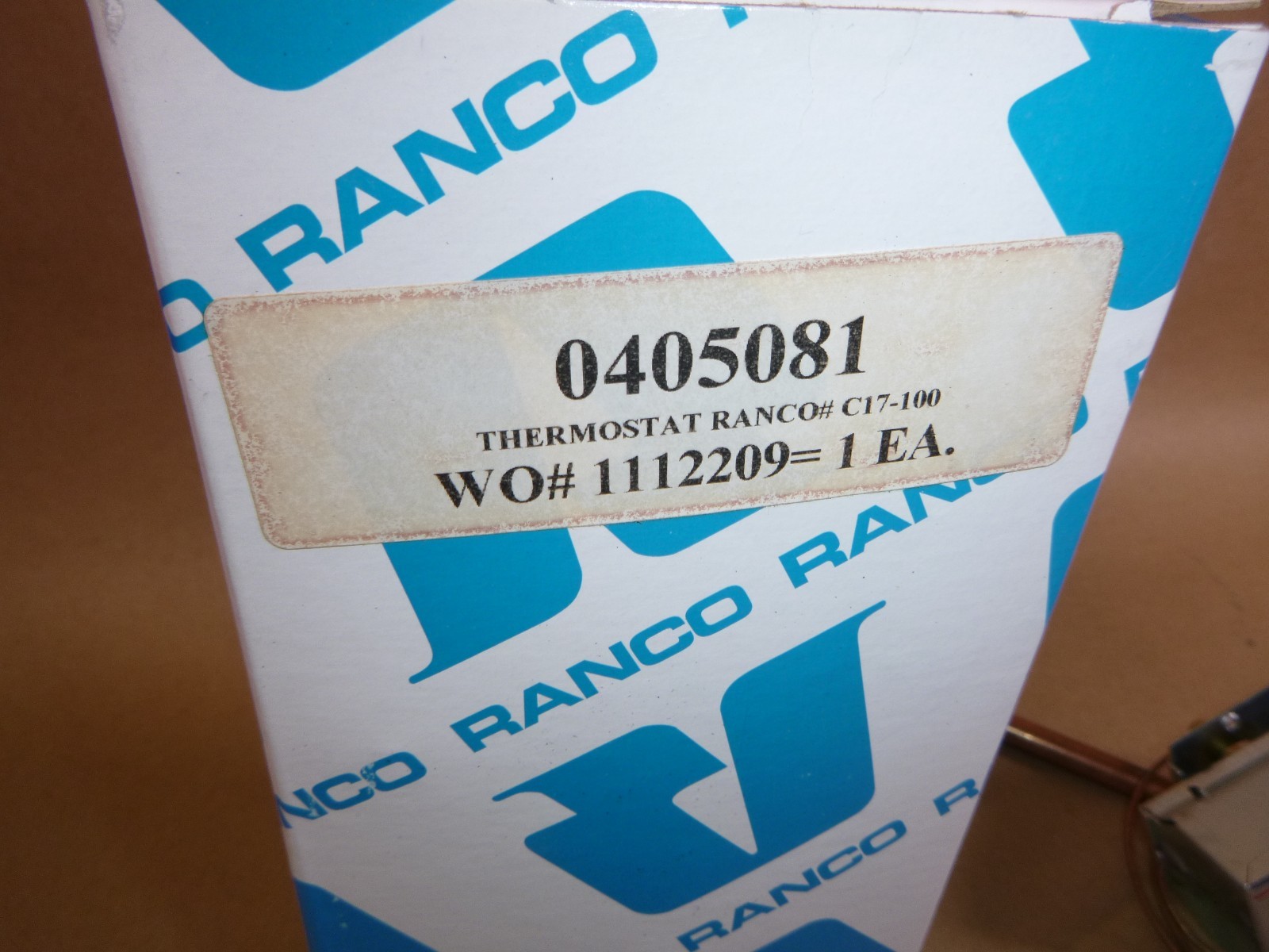 New Ranco C17-100 64-94F / 71F-101F 2 SPDT 26″ Capillary Heat / Cool Thermostat