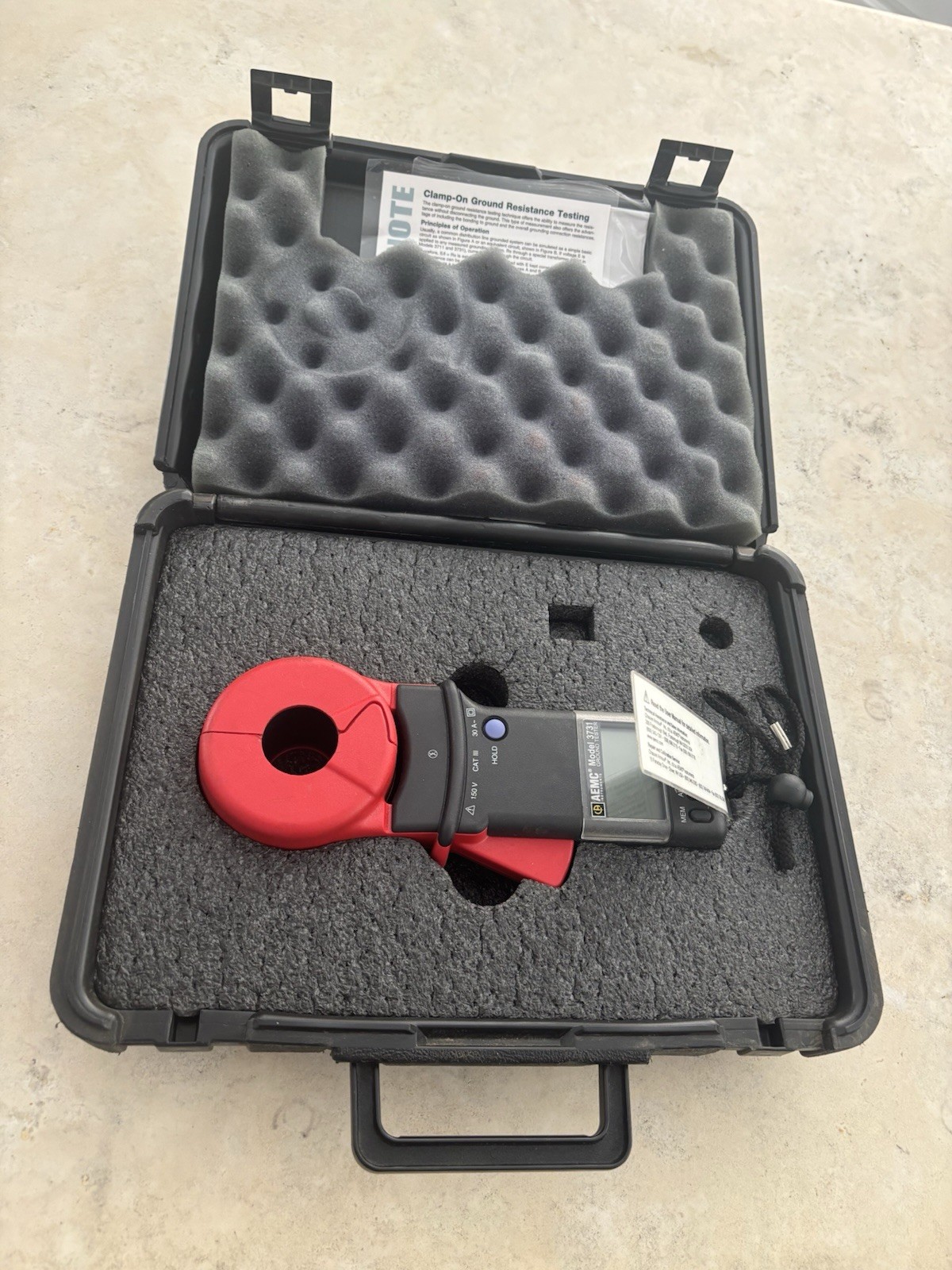 AEMC Chauvin Arnoux 3731 Clamp-On Ground Resistance Tester
