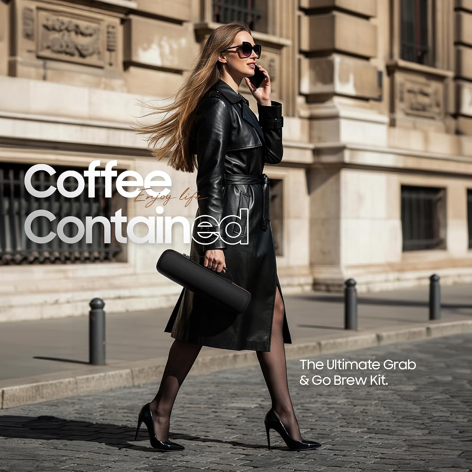 Electric Portable Espresso Machine, 20 Bar Travel Coffee Maker Self-Heating with