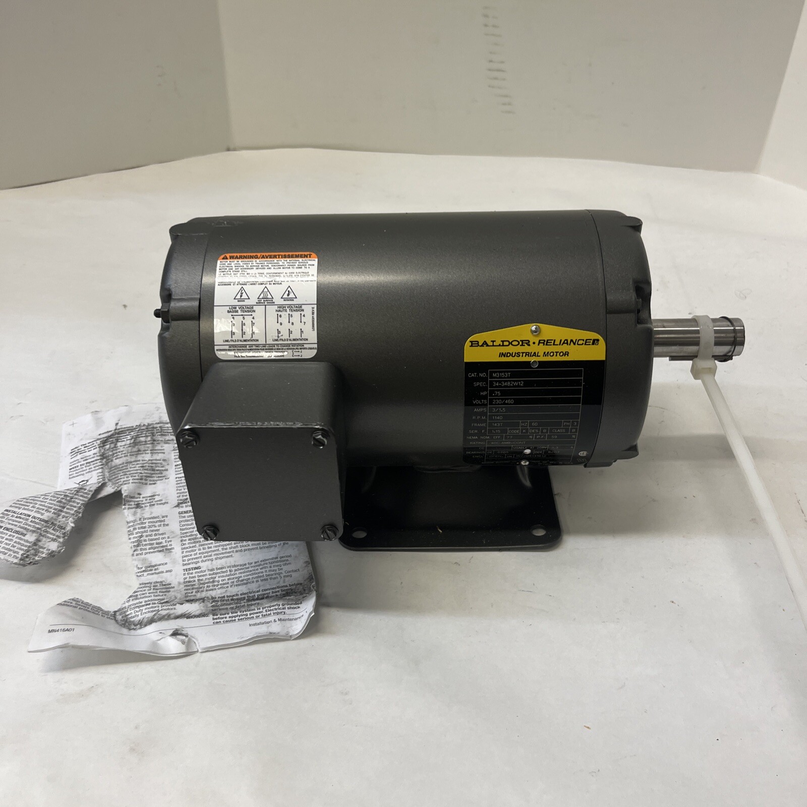 M3153T – ABB – BALDOR – .75 Hp