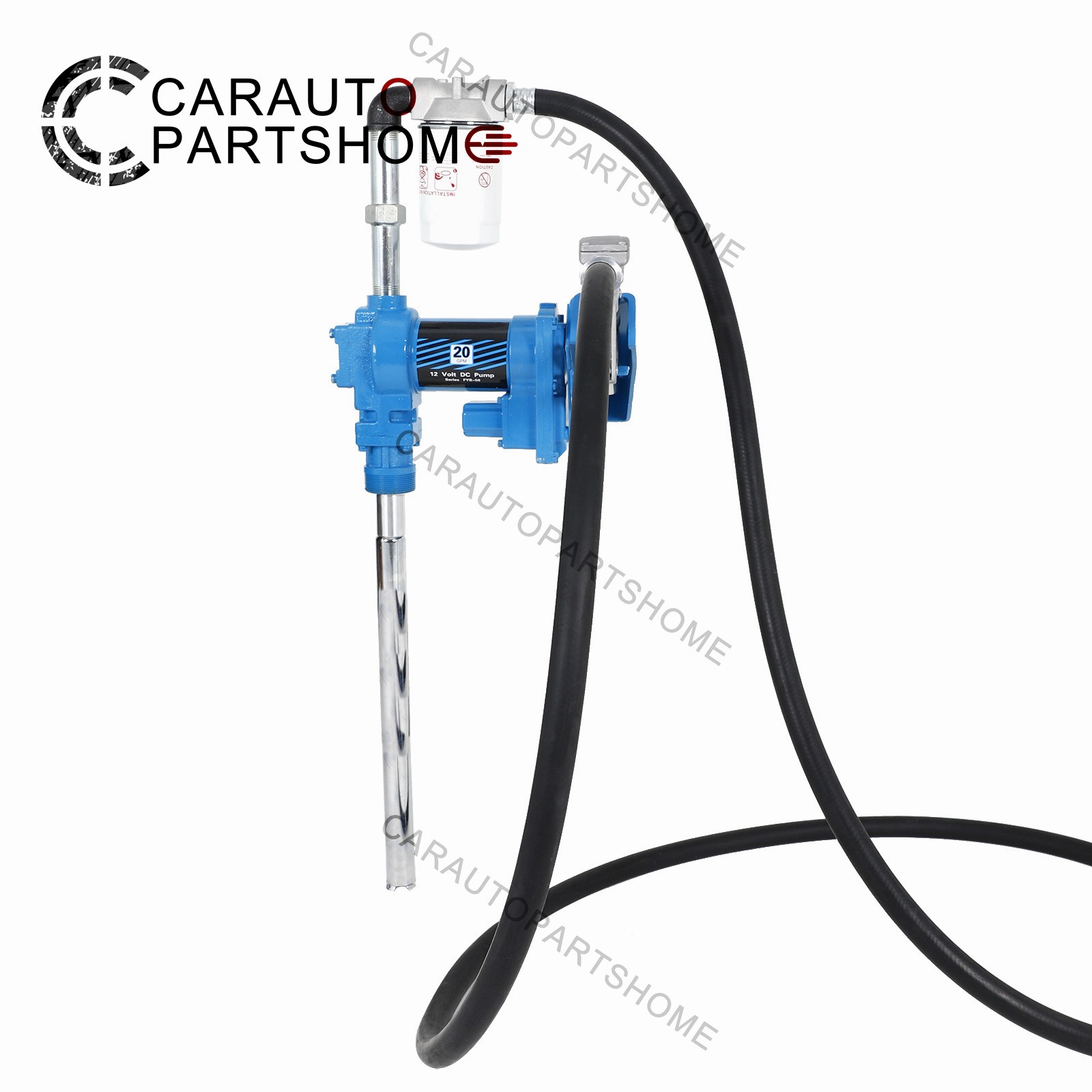 15GPM 12V Fuel Transfer Pump DC Gasoline with Nozzle Kit for Gas Diesel Kerosene