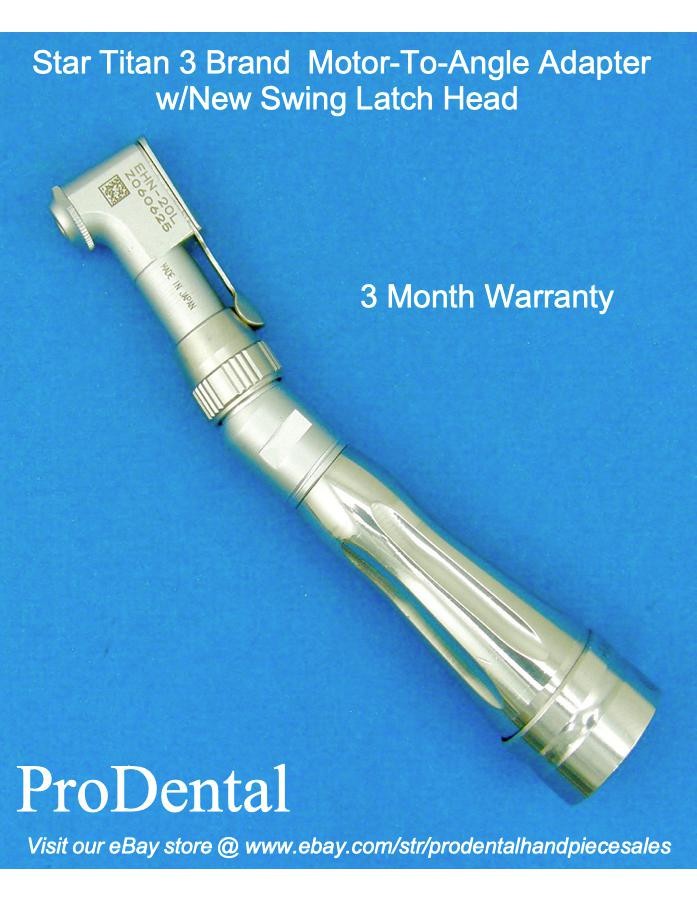 Star Titan 3 Motor-To-Angle Dental Handpiece Adapter w/New Swing Latch Head
