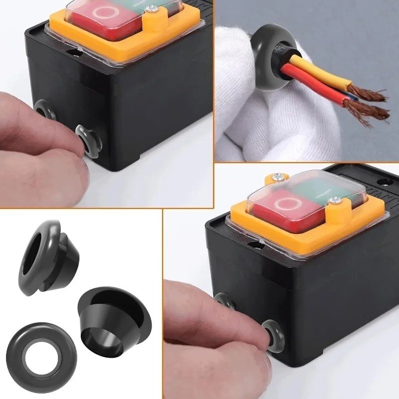 70Pcs Rubber Grommet Kit, Cable Wire Hole Grommets for Automotive Wiring