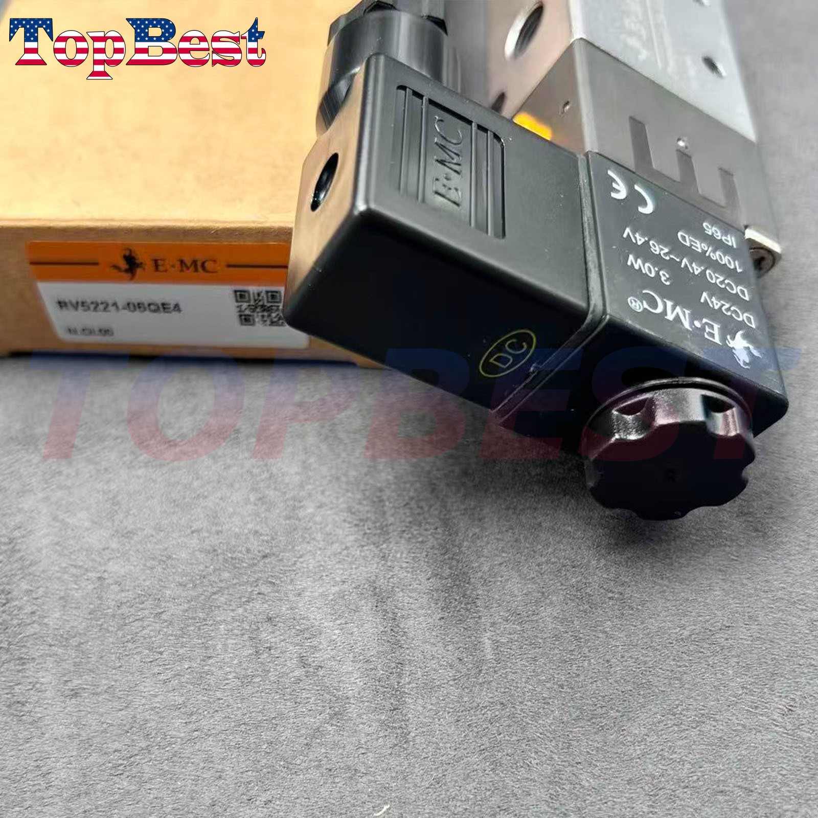 1PCS New DC24V Solenoid Valve for EMC RV5221-06Q 3w 0.15-0.8MPa