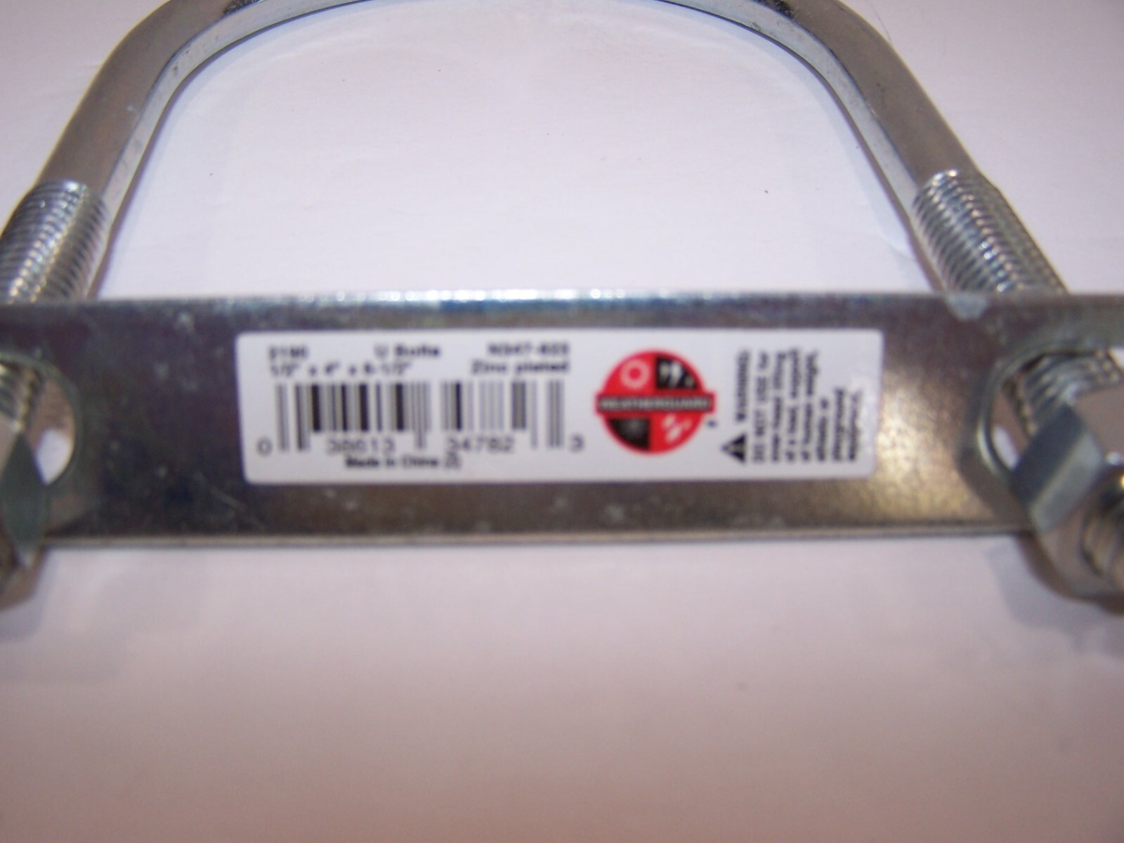 National Hardware N347-823 2190 U Bolt in Zinc plated, 1/2″ x 4″ x 6-1/2″