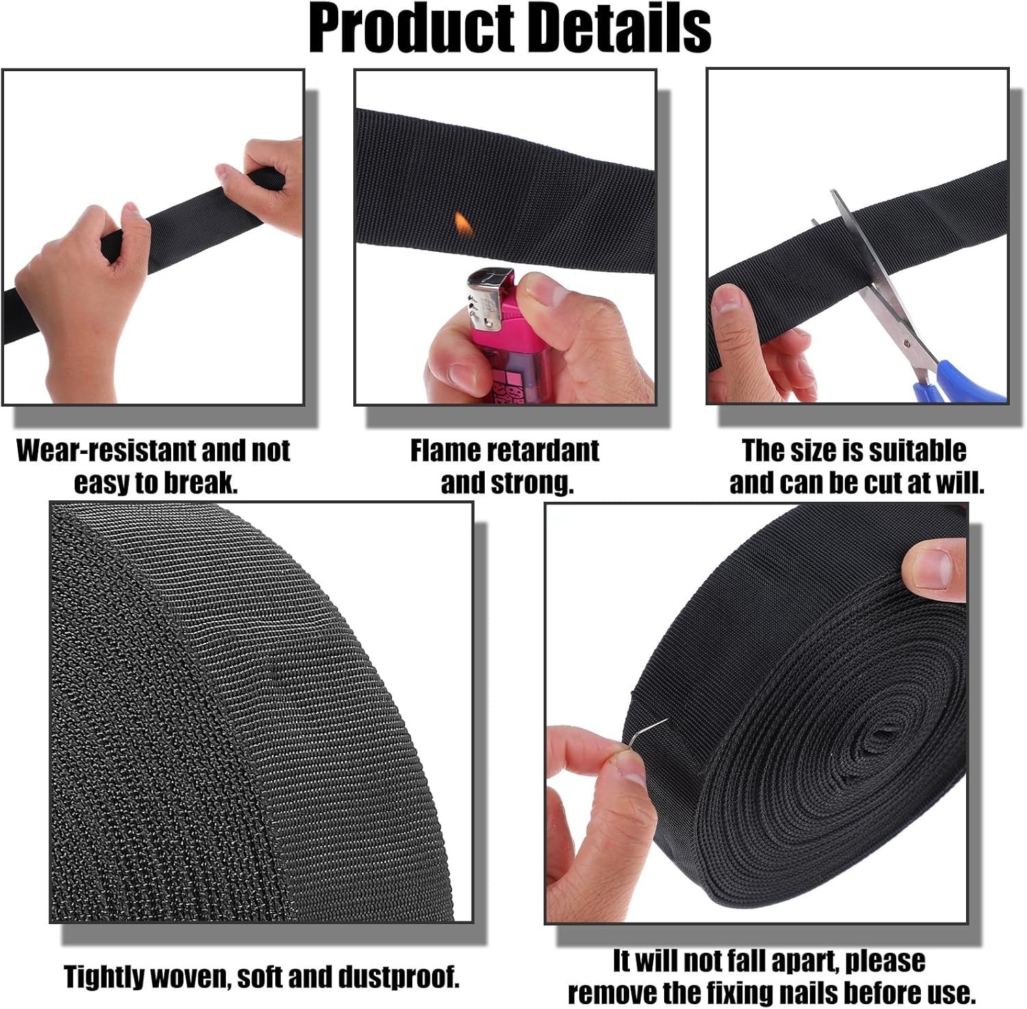 33ft Nylon Hydraulic Hose Protector Sleeve Black Protective Sheath Cable Wrap