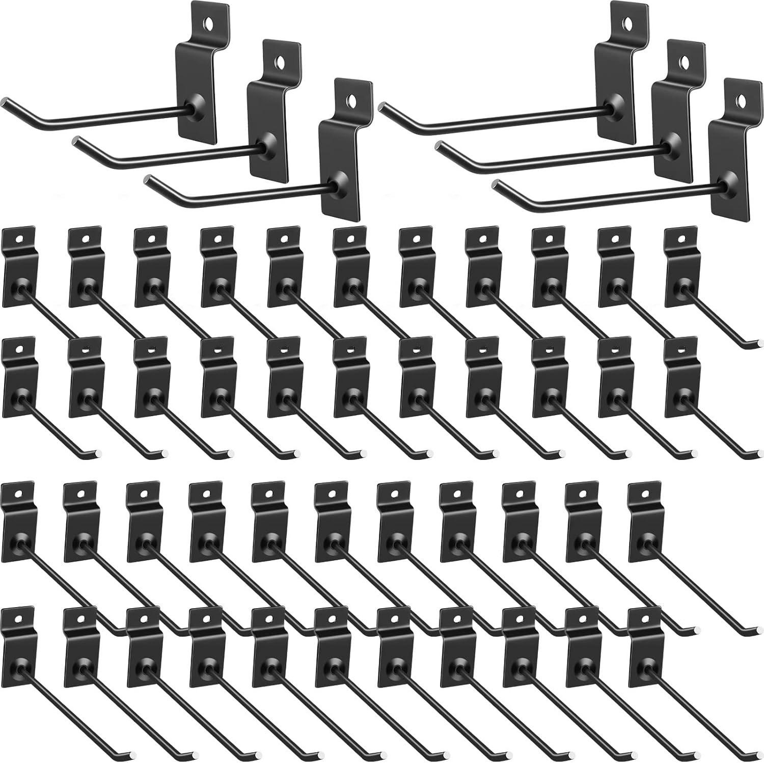 50 Packs Slatwall Hooks 4 Inch 6 Inch Slatwall Accessories Panel Display Hooks H