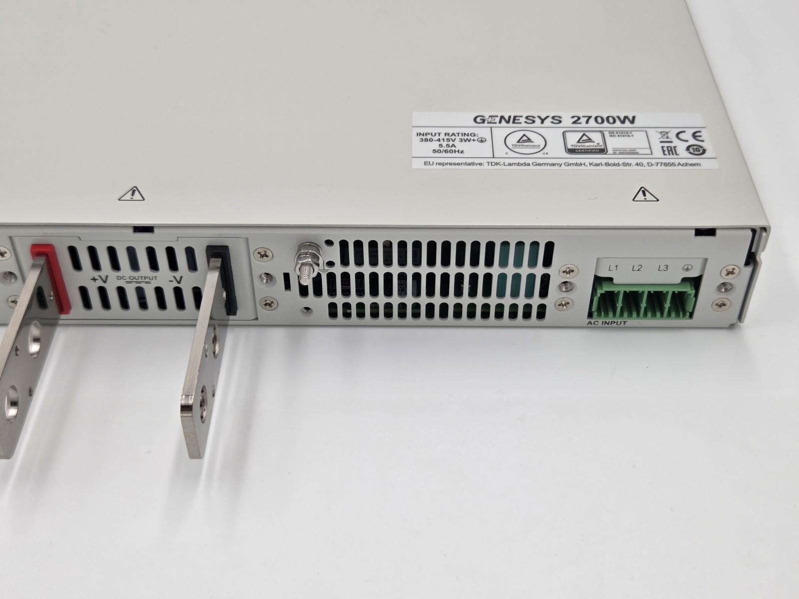 TDK-Lambda Genesys 2700W G20-135-3P400 EHFP DC Power Supply 0-20V 135A Tested Re