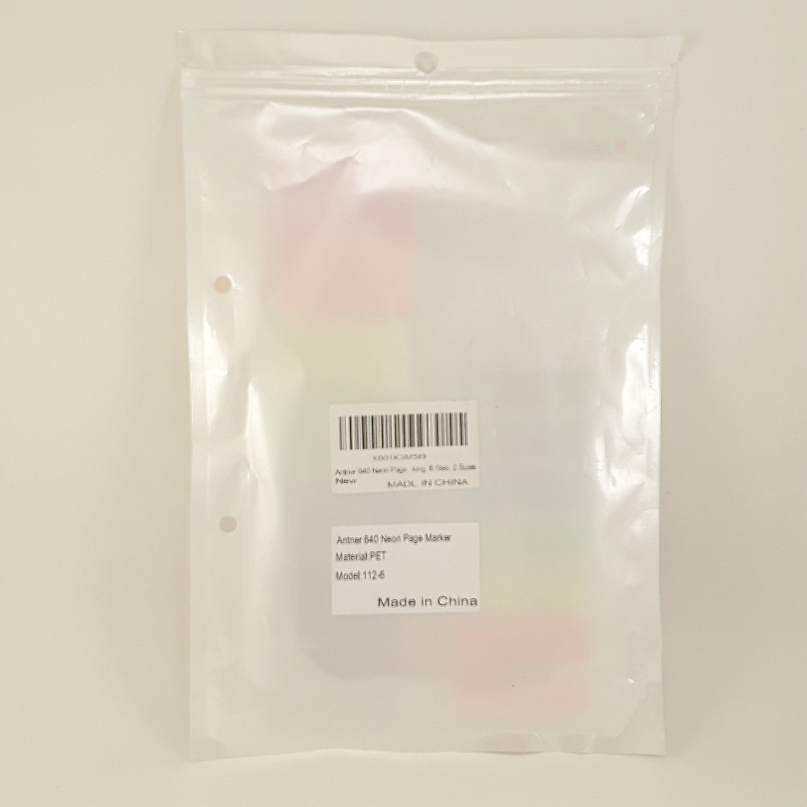 840 Count Neon Page Markers, Sm/Med Rainbow Color PET Tape Flags, index tab book