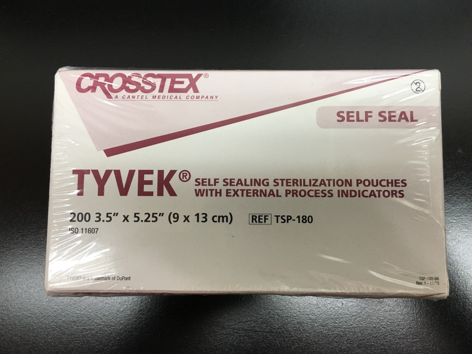 Crosstex REF TSP-180 Self-Seal Tyvek Pouch 3.5″ x 5.25″