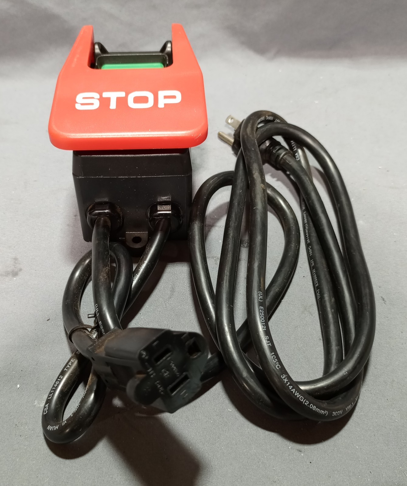 120V AC Start Stop Switch Station Emergency Stop Safety Control Box