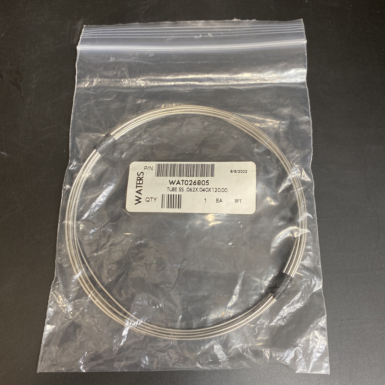 Waters Tubing Stainless Steel 0.062 x 0.04 x 120 in.