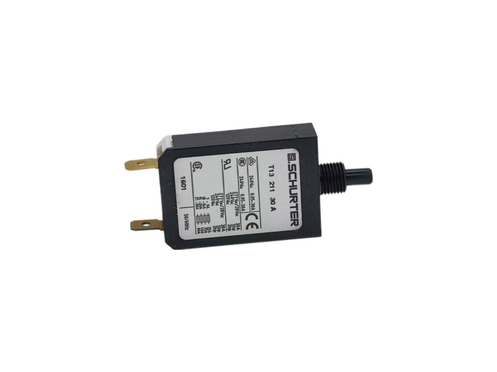 Schurter T13 211 30 A P# 1601 50/60HZ