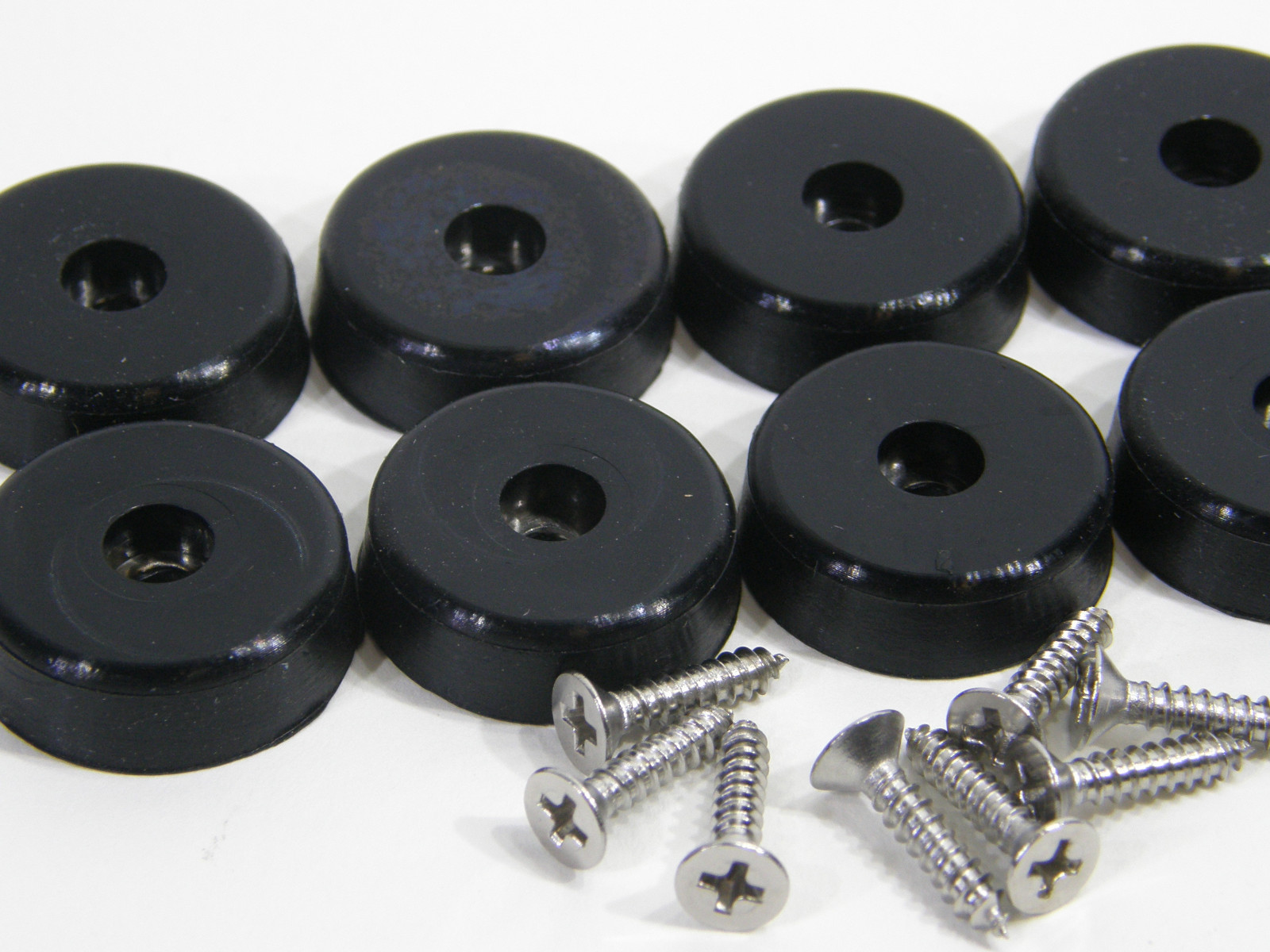 Cutting Board Rubber Bumpers LOW PROFILE Silicone Black Clear Small Large A+