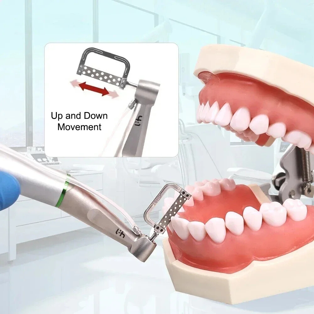 Dental 4:1 Reduction IPR Contra Angle Handpiece Interproximal Strips Kits -IN US